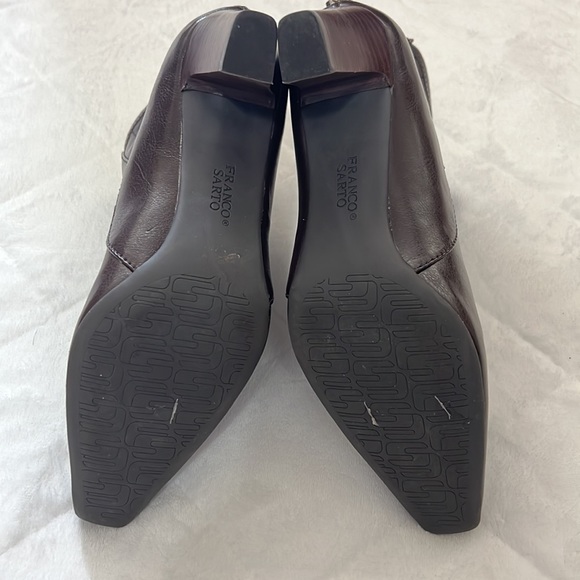 Franco Sarto brown heeled ankle boots size 8 - Picture 3 of 6
